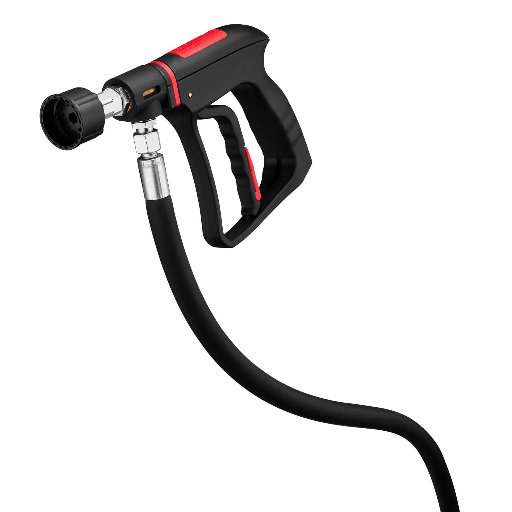 Ein Feuerlöscher, der auf Flughäfen verwendet wird und mit einer Nebelpistole ausgestattet ist, eine praktische und innovative Lösung für Notfallsituationen.