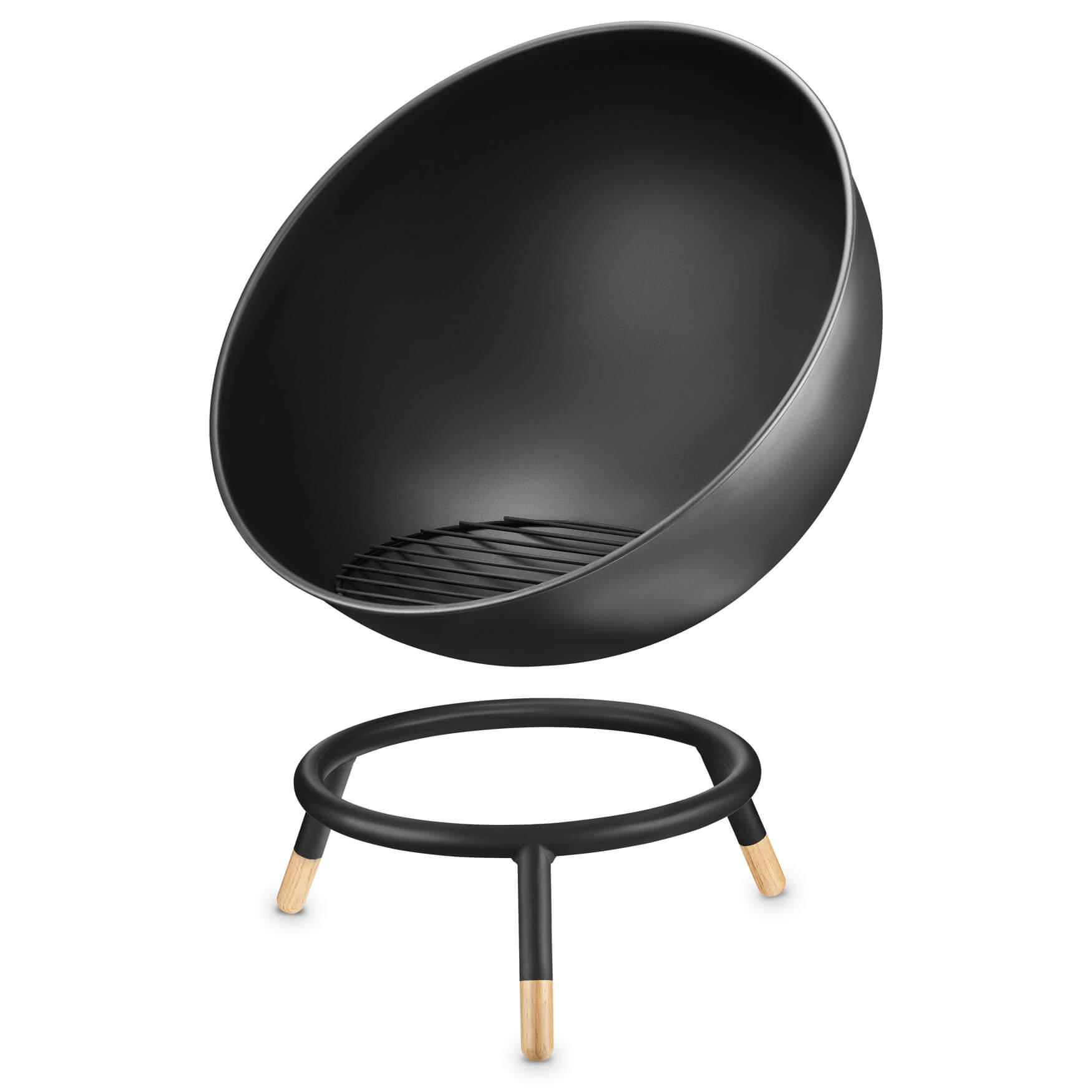 Feuerschale, perfekt für gemütliche Abende im Freien und einladende Atmosphäre im Garten oder auf der Terrasse.