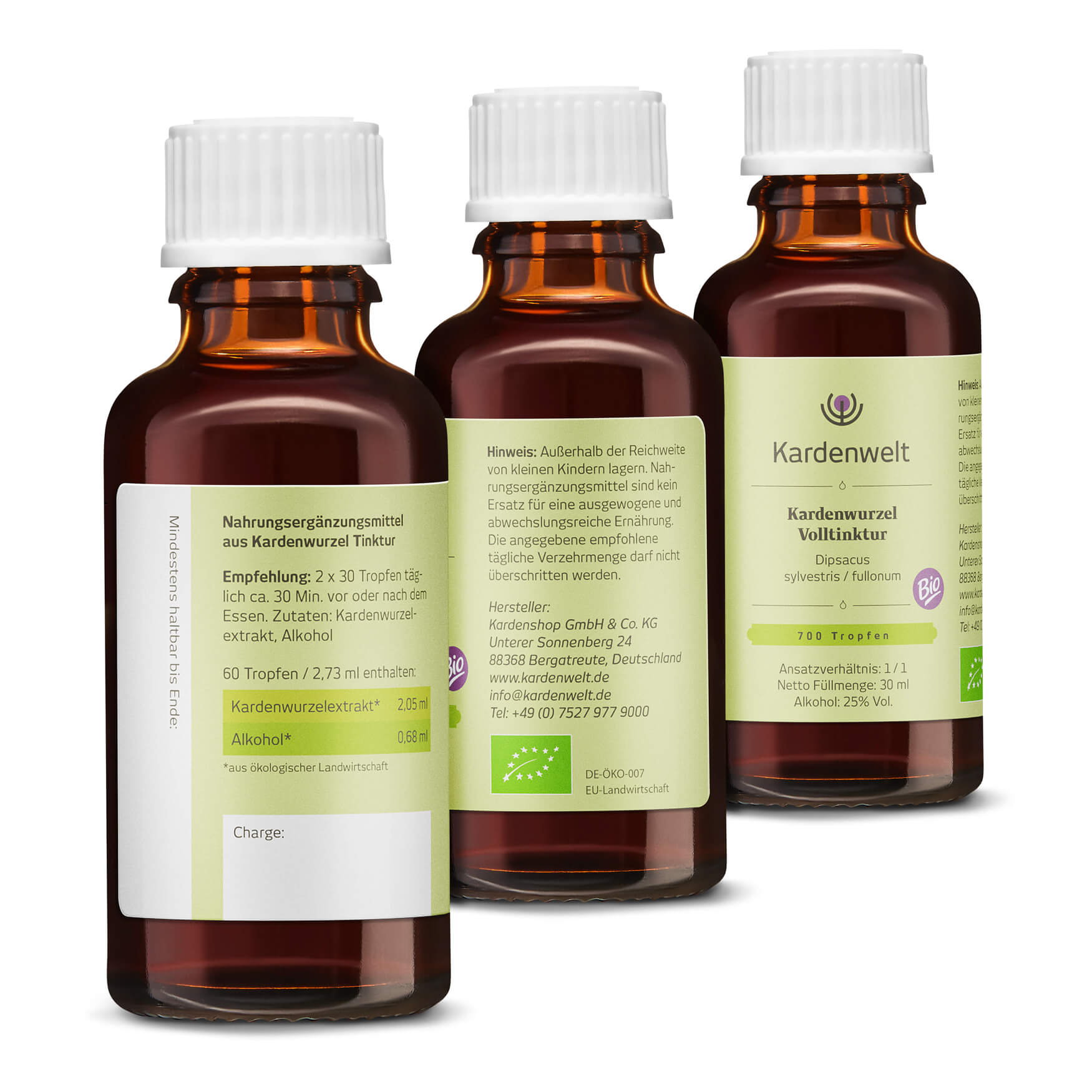 Fläschchen von drei Seiten für Tropfen: Eine robuste und praktische Lösung zur Aufbewahrung von Medikamententropfen, die eine einfache Dosierung und Entnahme ermöglicht.