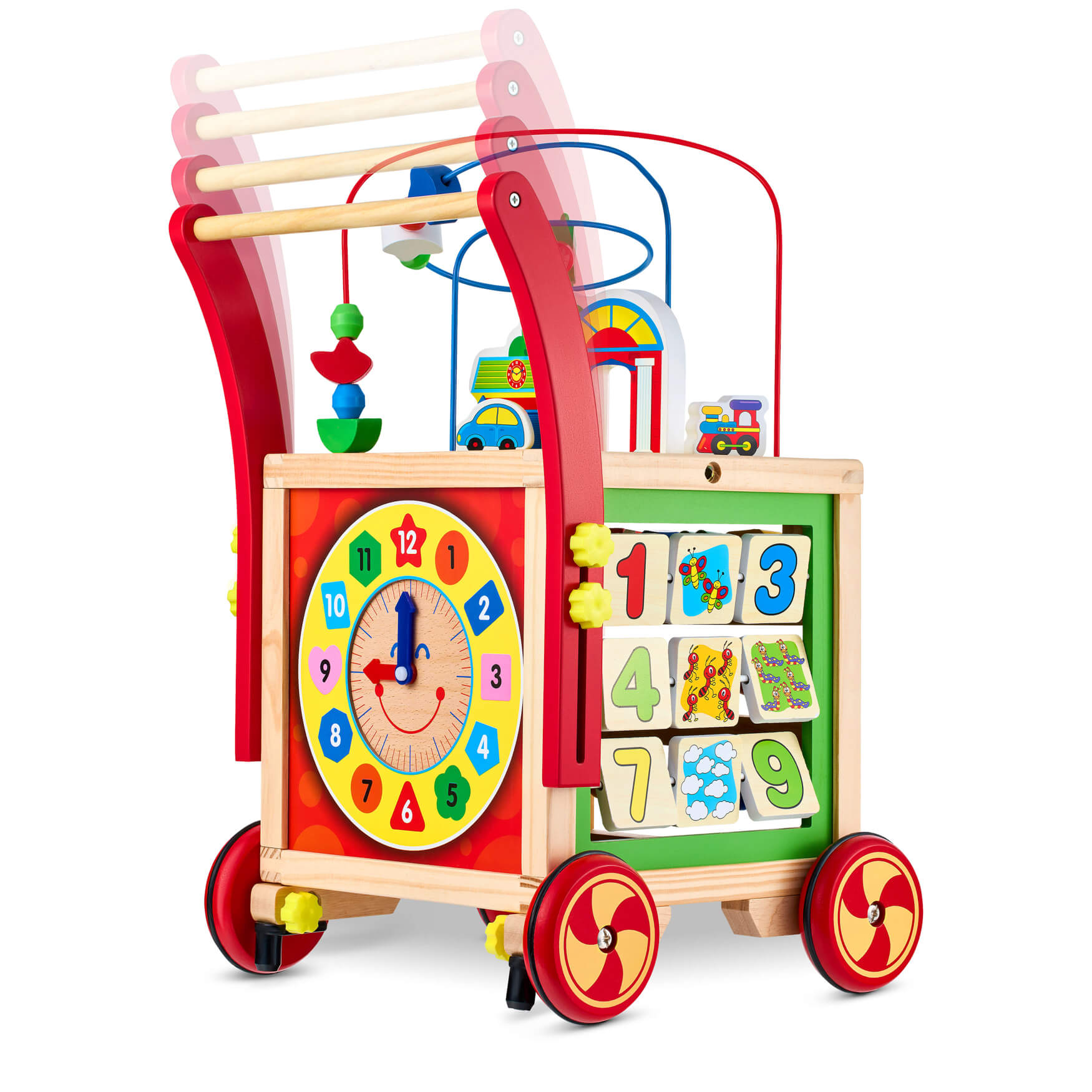 Lauflernwagen: Ein lustiges und interaktives Spielzeug, das kleinen Kindern beim Erlernen des Gehens hilft und gleichzeitig ihre motorischen Fähigkeiten fördert.