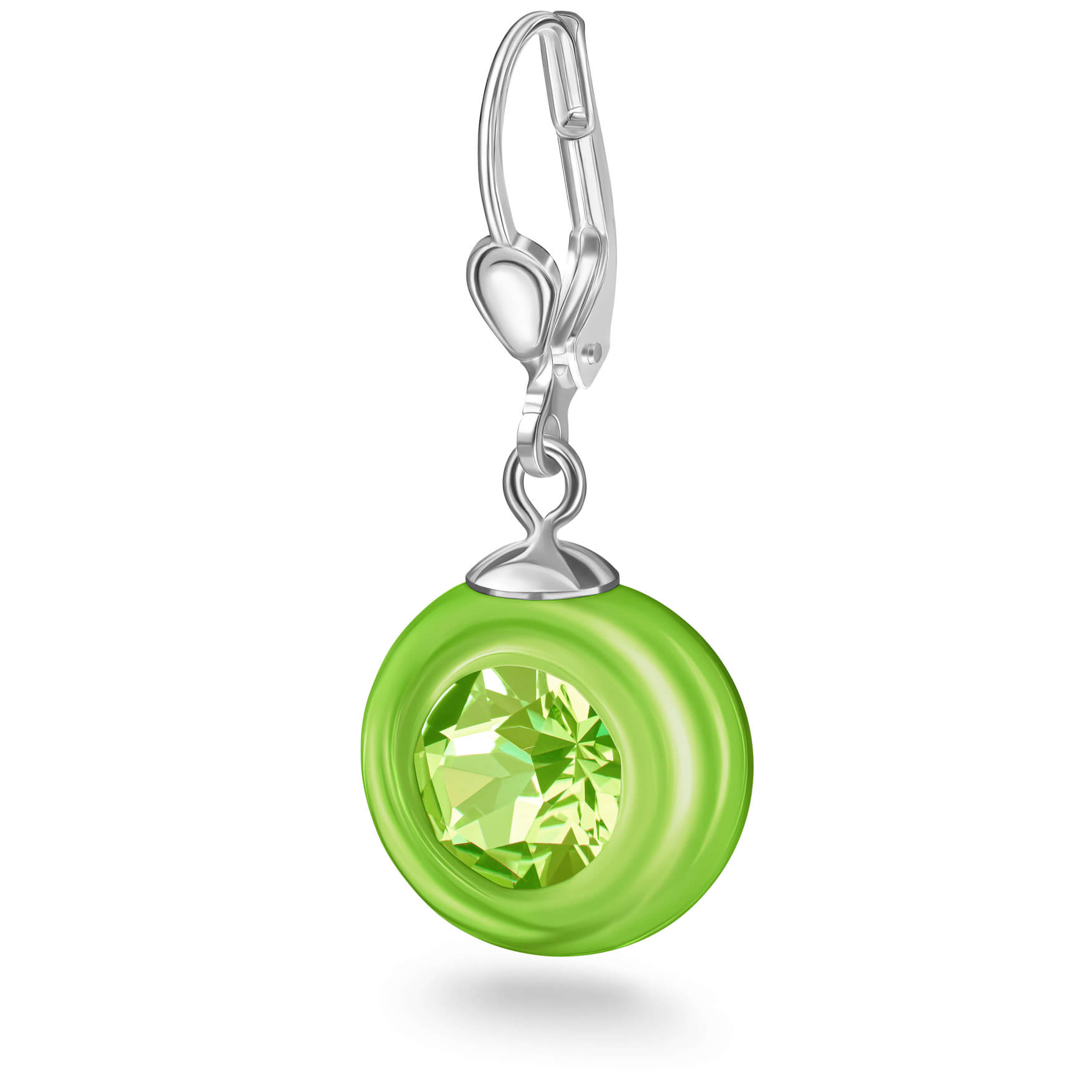 Kettenanhänger aus grünem Glas mit glitzerndem Stein: Ein atemberaubender Anhänger, der mit seinem lebendigen grünen Farbton und dem funkelnden Glitzerstein einen Hauch von Eleganz und Glamour verleiht.